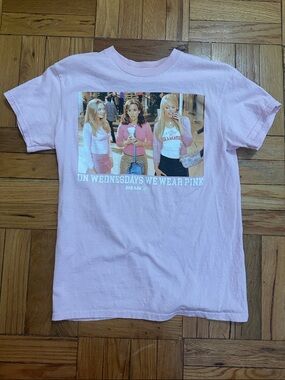 Mean Girls Pink Graphic T-Shirt - 'On Wednesdays We Wear Pink'